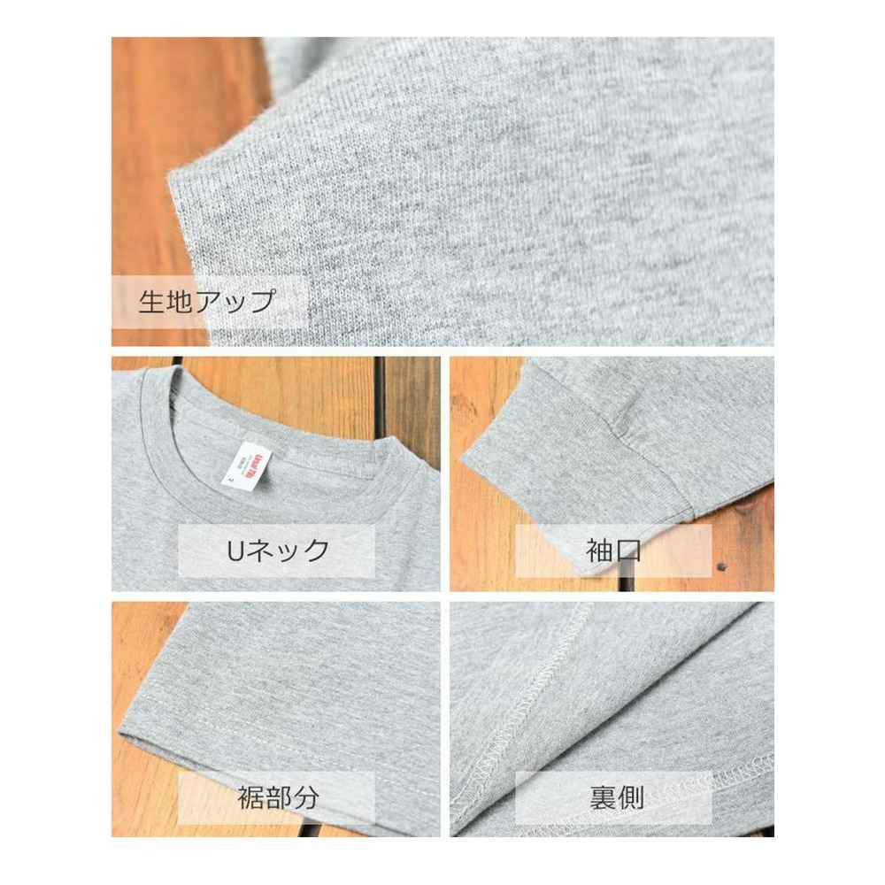 綿100%の安心感ある優しい着心地。体型カバーも叶うリブ袖ロングTシャツ。　大きいサイズ レディース21