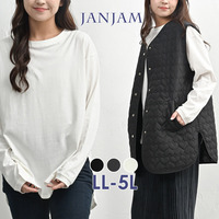 ヒップまで優しくカバーするラウンドヘムデザインの長袖Tシャツ　大きいサイズ レディース