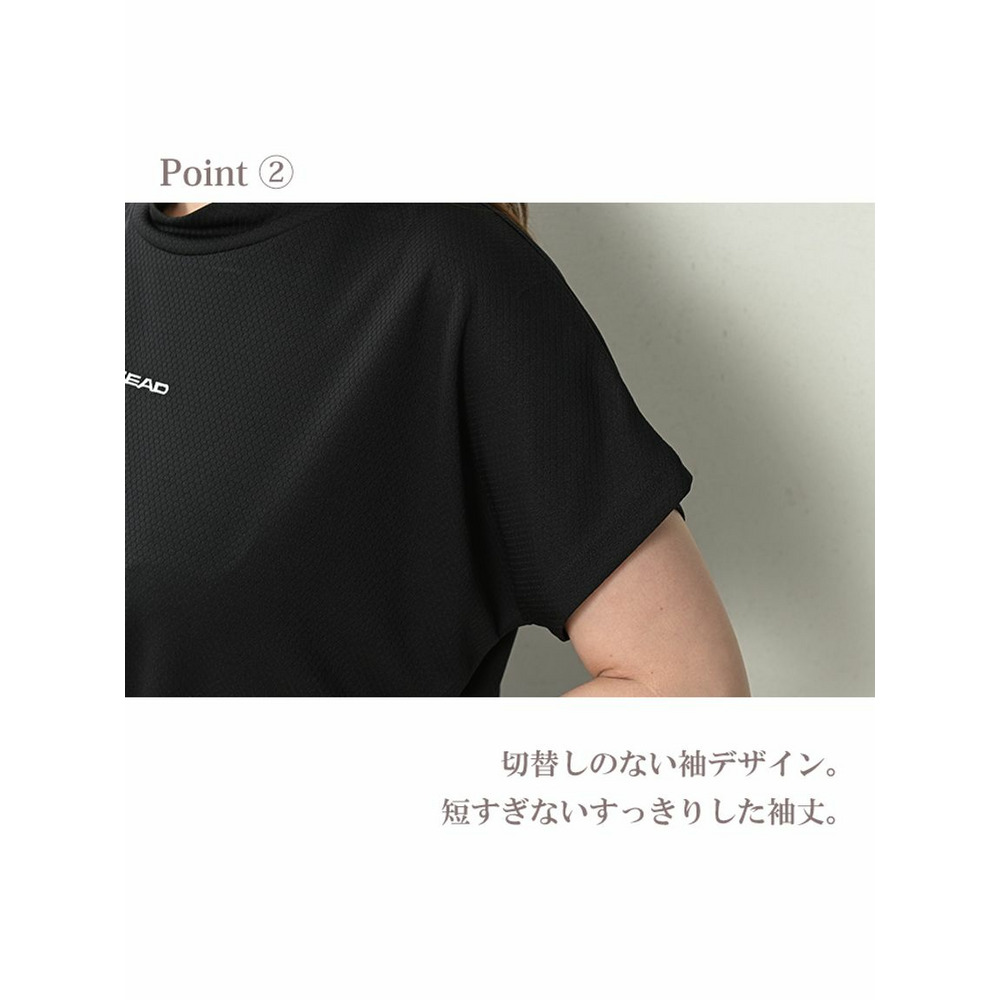 抜群の伸縮性で体を動かしやすいプリント切替Ｔシャツ9