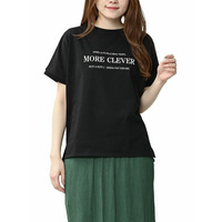 デザイン性が高いチュール切替ロゴTシャツ