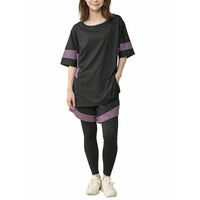 Tシャツ＋ショートパンツ＋レギンスのスポーツウェア3点セット