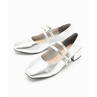 la farfa SHOES 4㎝ヒールスクエアトウ2WAYメリージェーン 387 4E
