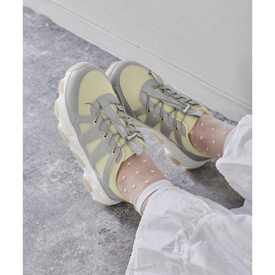 la farfa SHOES 厚底ドロストスニーカー 905 4E【アリノマ/Alinoma】 la farfa SHOES 厚底ドロストスニーカー 905 4E【アリノマ/Alinoma】
