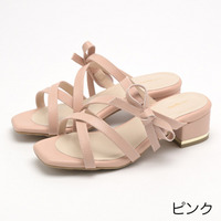 la farfa SHOES4.3㎝ヒールリボンストラップサンダル860 4E