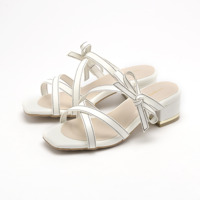 la farfa SHOES4.3㎝ヒールリボンストラップサンダル860 4E