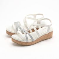 la farfa SHOESストラップウエッジサンダル636 4E