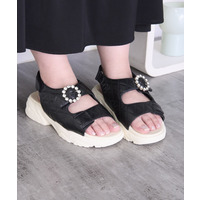la farfa SHOES ビジューバックルスポサン 7500 4E