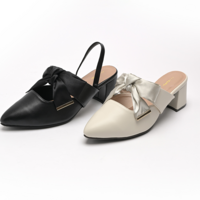 la farfa SHOES リボン２WAYミュール 108 4E