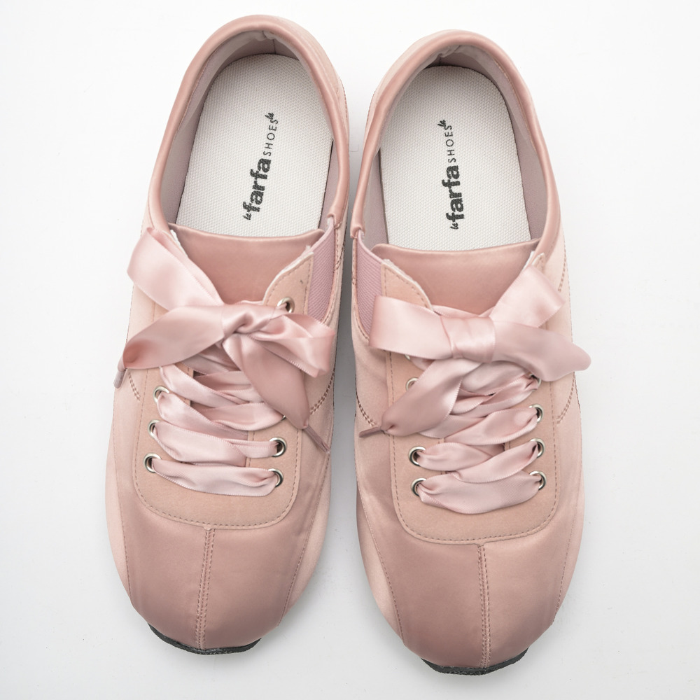 la farfa SHOES薄底サテンスニーカー951 4E14