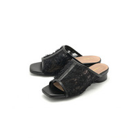la farfa SHOES3.0cm花チュールミュール861 4E