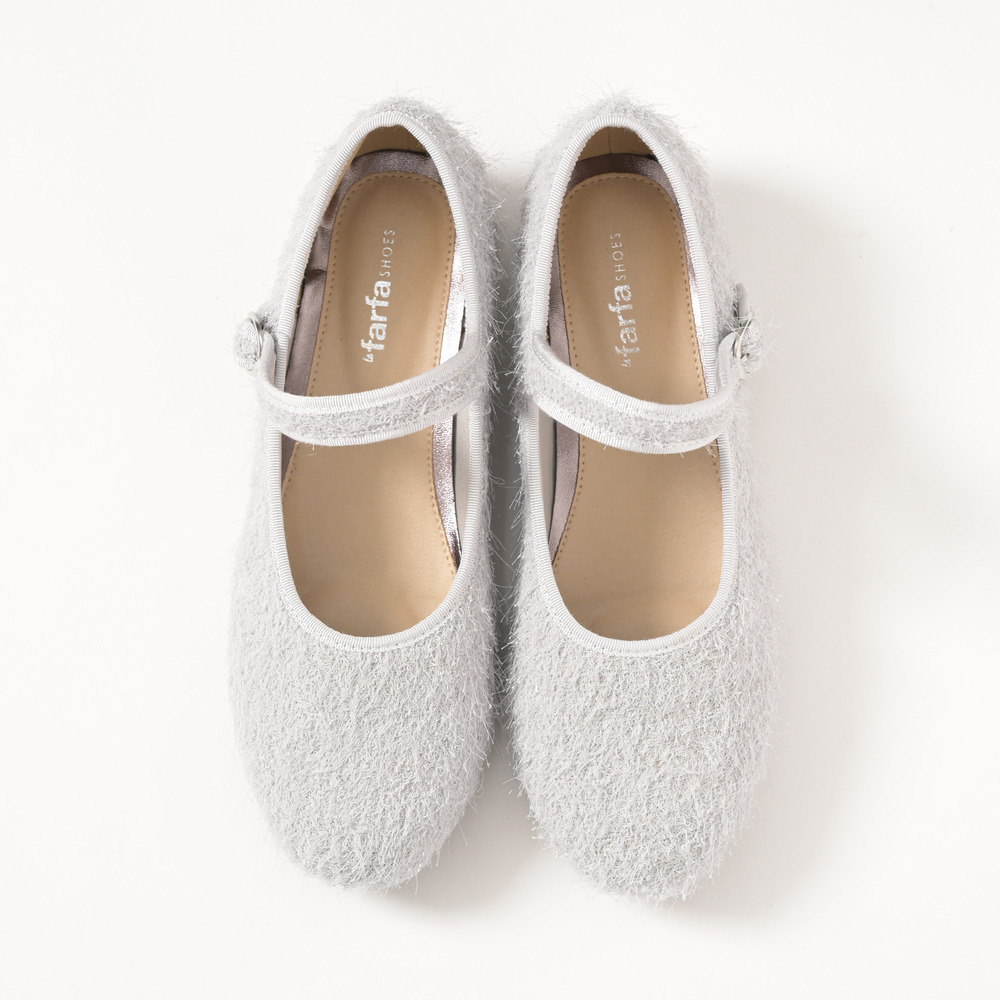 la farfa SHOES 1.0cmヒール ラウンドもけもけストラップ835 4E13