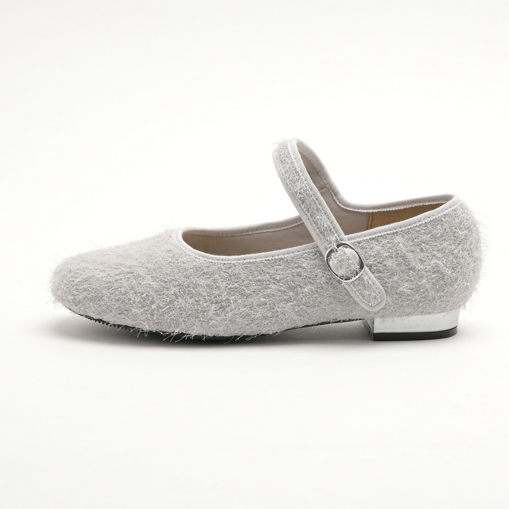 la farfa SHOES 1.0cmヒール ラウンドもけもけストラップ835 4E16