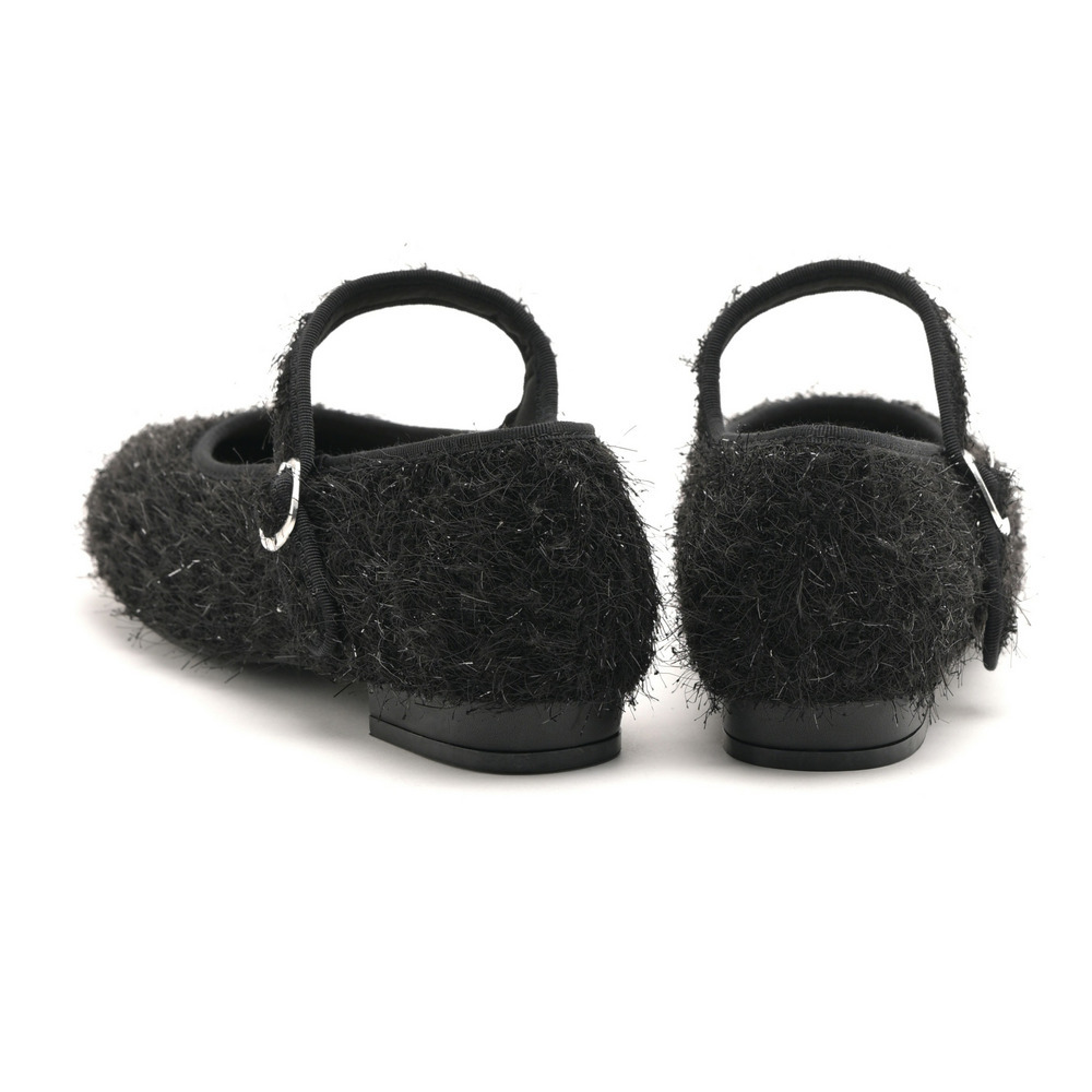 la farfa SHOES 1.0cmヒール ラウンドもけもけストラップ835 4E17