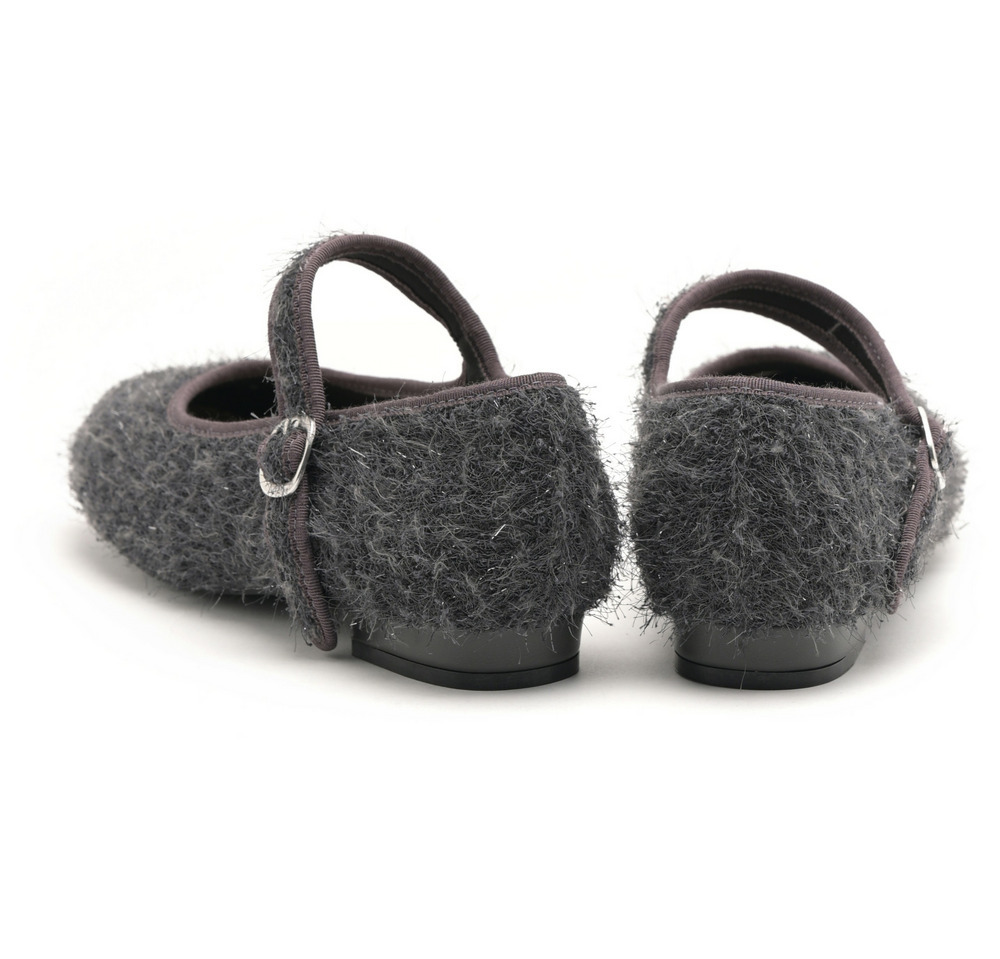 la farfa SHOES 1.0cmヒール ラウンドもけもけストラップ835 4E19