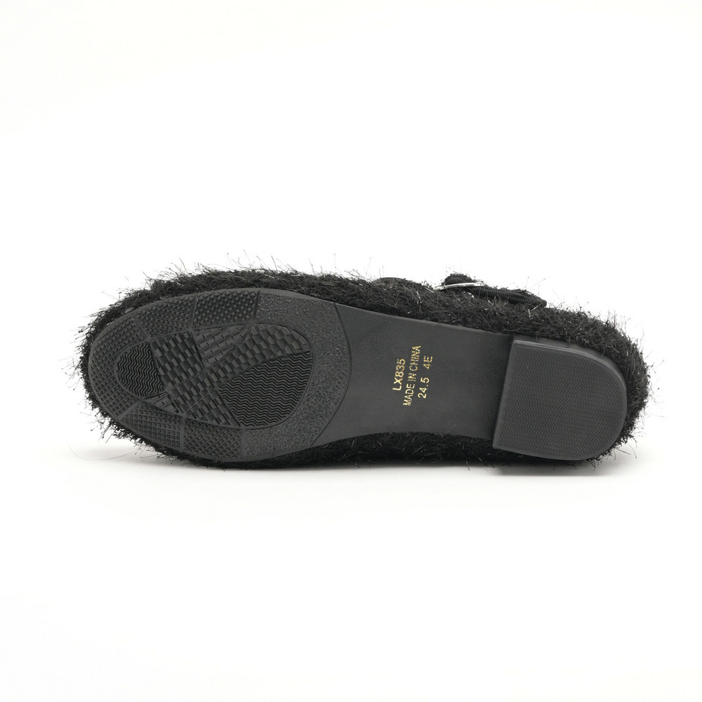 la farfa SHOES 1.0cmヒール ラウンドもけもけストラップ835 4E20