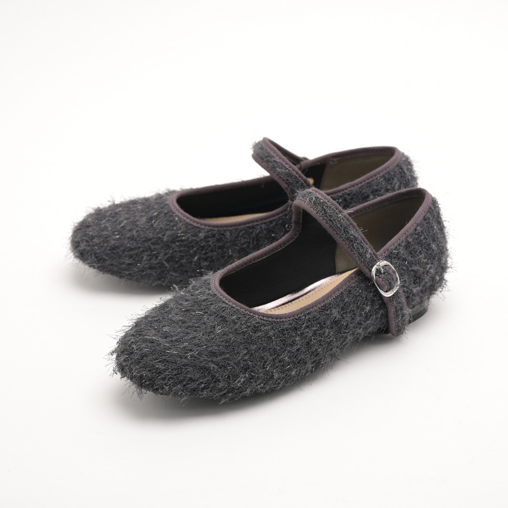 la farfa SHOES 1.0cmヒール ラウンドもけもけストラップ835 4E1