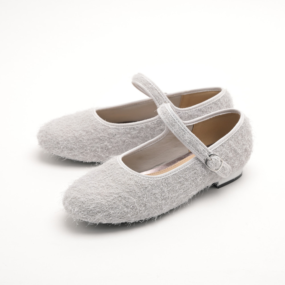 la farfa SHOES 1.0cmヒール ラウンドもけもけストラップ835 4E1