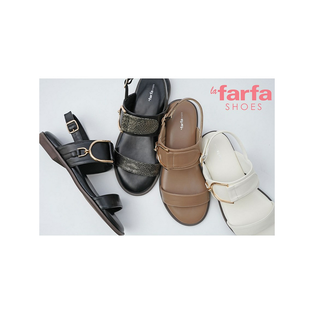 la farfa SHOES フラットバックバンドサンダル 93119