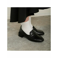 la farfa SHOES 4㎝ヒールスクエアヒールローファー 386 4E