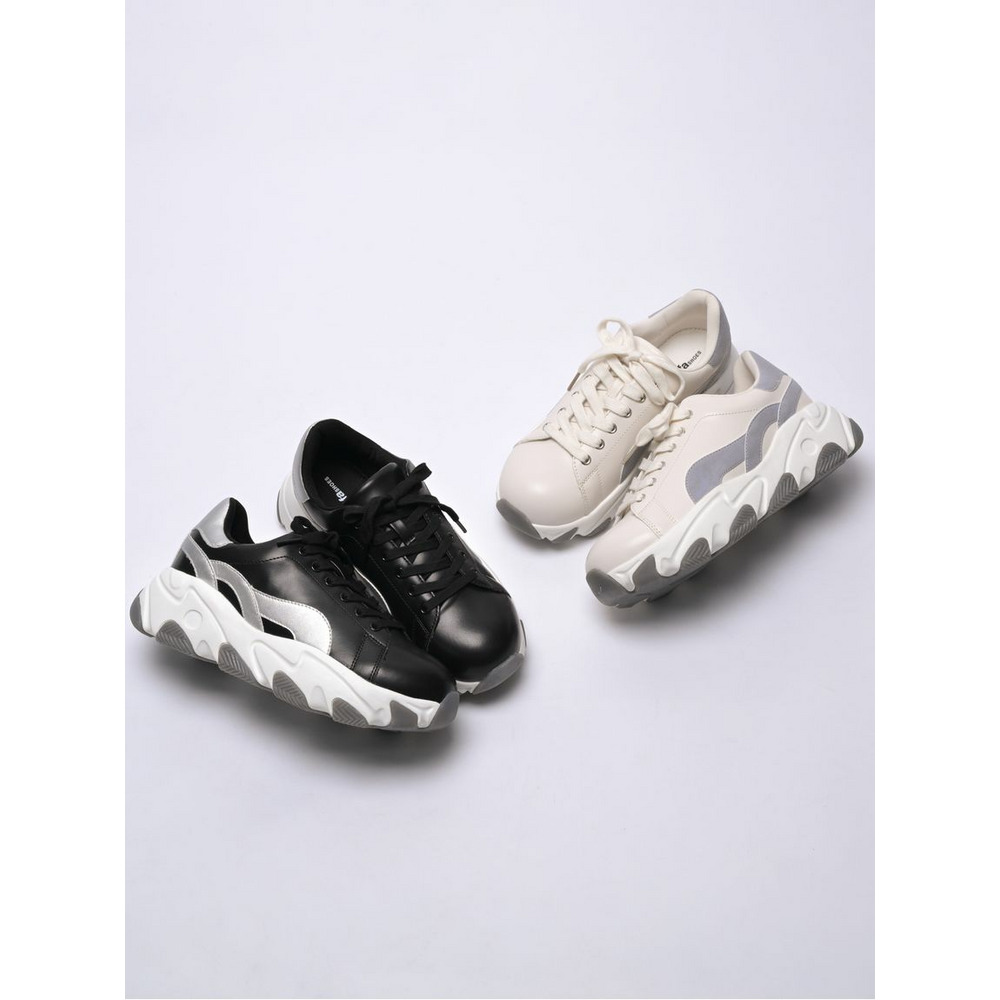 la farfa SHOES 厚底ライン入りスニーカー 902 4E19