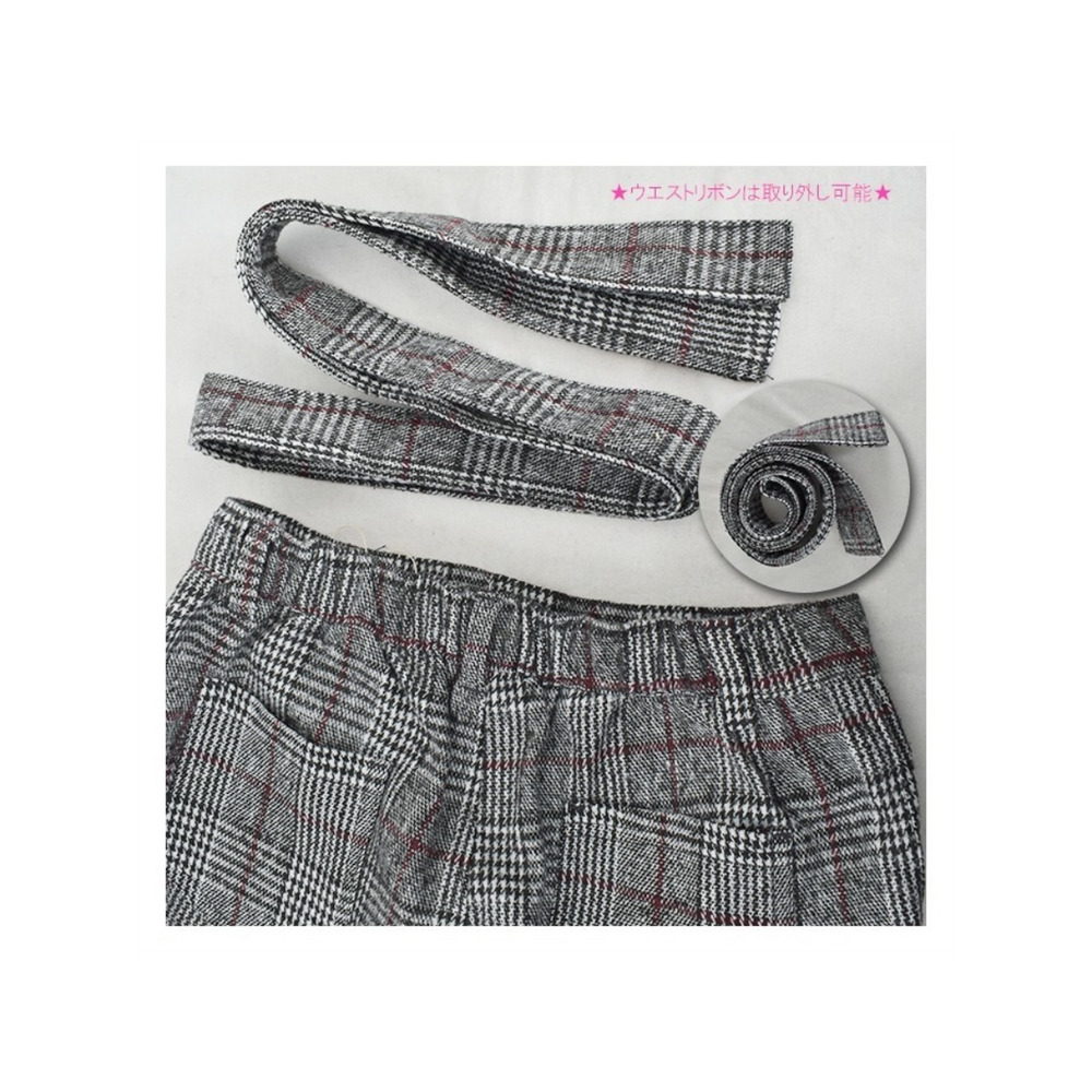 グレンチェックワイドパンツ 大きいサイズ レディース13