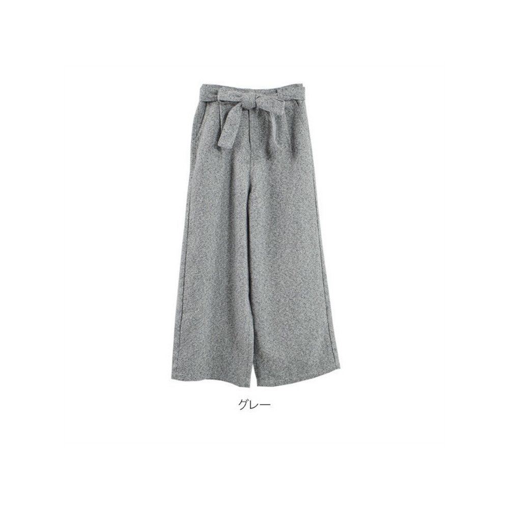 グレンチェックワイドパンツ 大きいサイズ レディース1