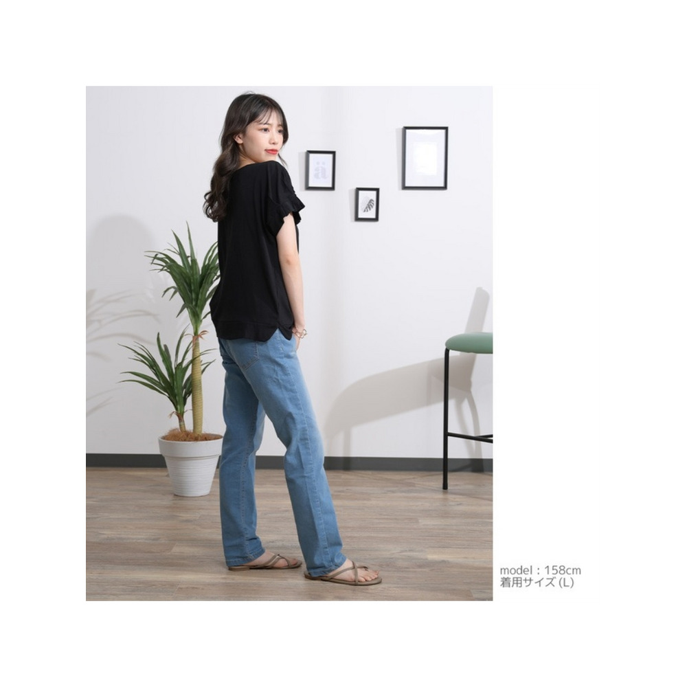 スキニーデニムパンツ 大きいサイズ レディース10