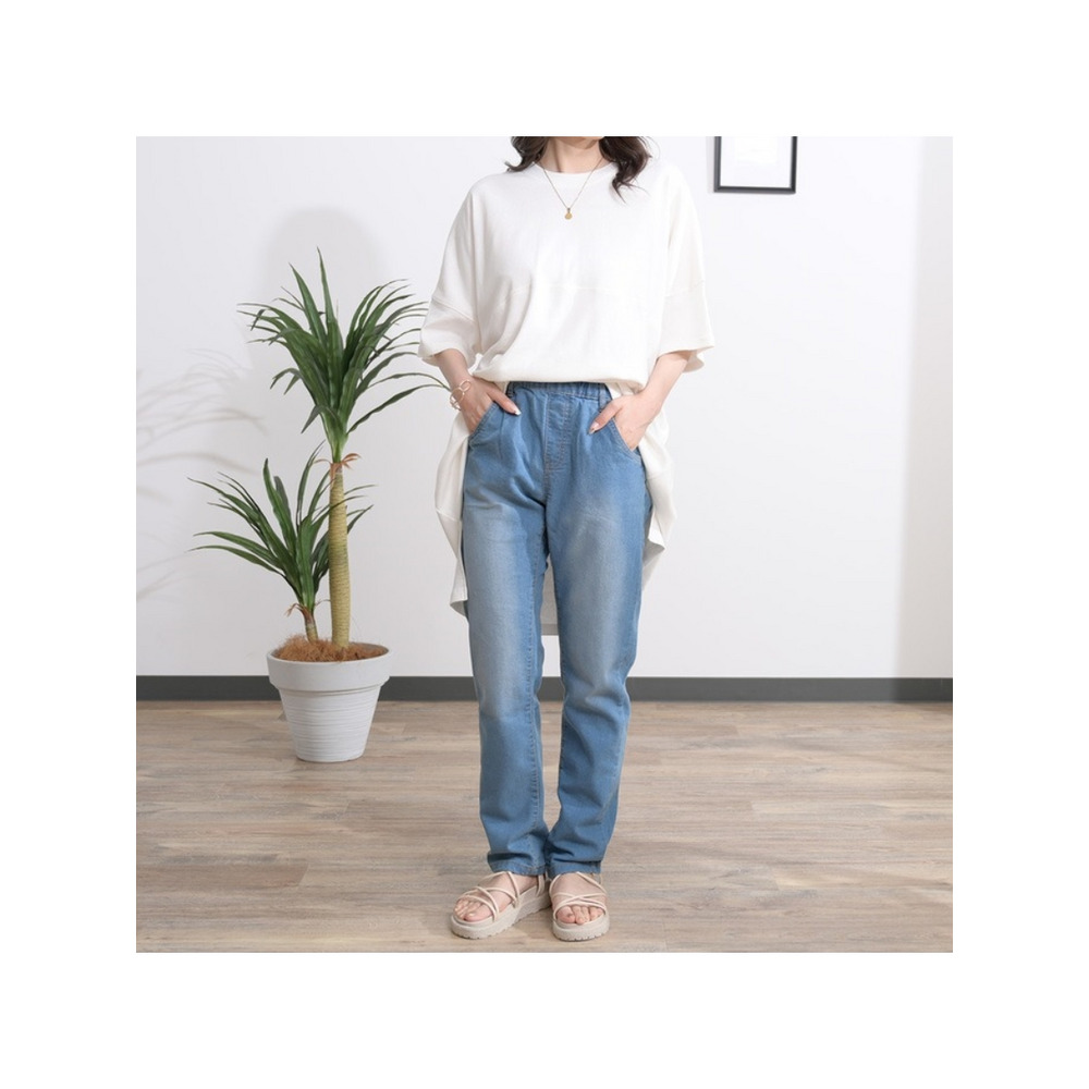 スキニーデニムパンツ 大きいサイズ レディース17