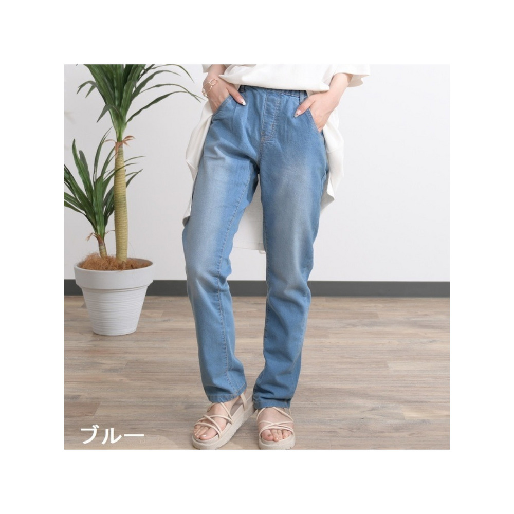 スキニーデニムパンツ 大きいサイズ レディース8