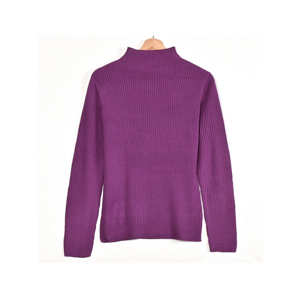 モックネックリブニット 大きいサイズ レディース6