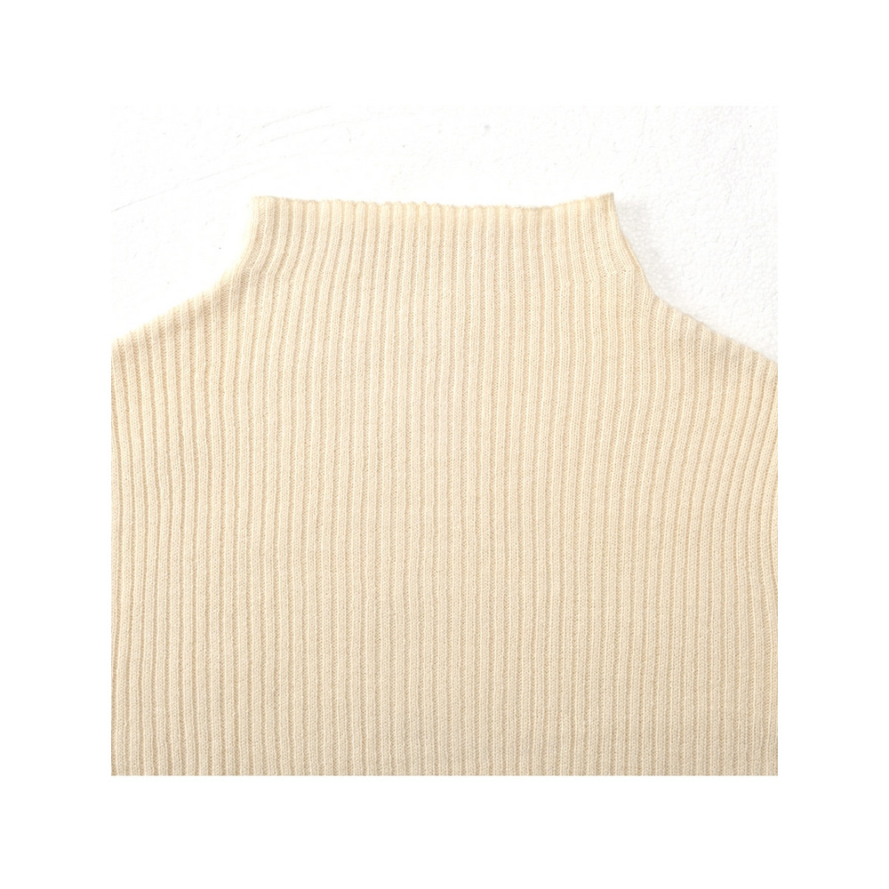 モックネックリブニット 大きいサイズ レディース8