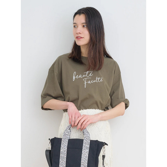【接触冷感】ラメロゴTシャツ【アリノマ/Alinoma】 【接触冷感】ラメロゴTシャツ【アリノマ/Alinoma】