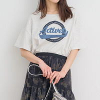 【接触冷感】サガラ刺繍ロゴTシャツ