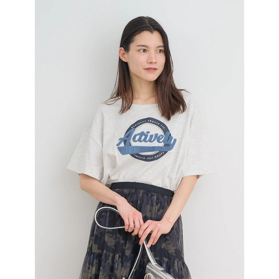 【接触冷感】サガラ刺繍ロゴTシャツ【アリノマ/Alinoma】 【接触冷感】サガラ刺繍ロゴTシャツ【アリノマ/Alinoma】