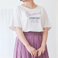 カラーロゴプリントTシャツ