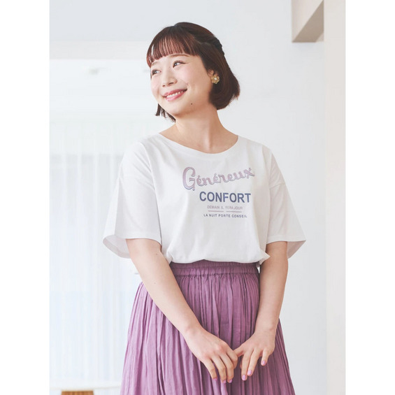 カラーロゴプリントTシャツ【アリノマ/Alinoma】 カラーロゴプリントTシャツ【アリノマ/Alinoma】