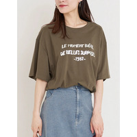 箔ロゴプリントTシャツ