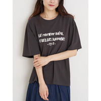 箔ロゴプリントTシャツ