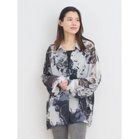 [SET]ぼかし柄シアーシャツ×タンクトップ