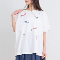 ロゴ刺繡Tシャツ