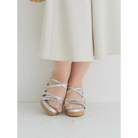 【la farfa SHOES/ラ・ファーファシューズ】ストラップウエッジサンダル