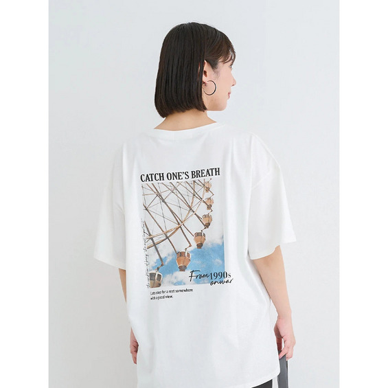 BACK観覧車×ロゴプリントTシャツ【アリノマ/Alinoma】 BACK観覧車×ロゴプリントTシャツ【アリノマ/Alinoma】
