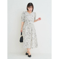 【WEB限定】バックリボンワンピース（ストライプ柄・花柄）