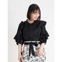 【WEB限定】ラッフルフリルスリーブチュニック
