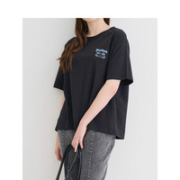 BACKウサギ刺繍Tシャツ