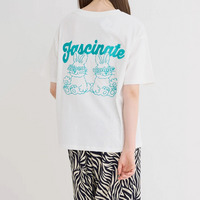 BACKウサギ刺繍Tシャツ
