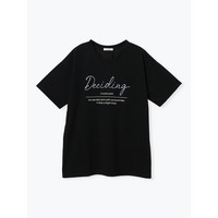 カラーロゴ刺繍プリントTシャツ