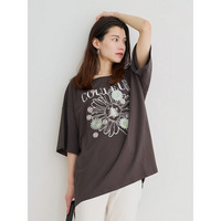 メニーフラワー刺繍Tシャツ