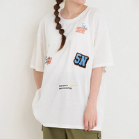 ワッペン×刺繍ロゴTシャツ