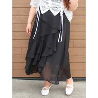【Kannaコラボ】シフォンラッフルスカート